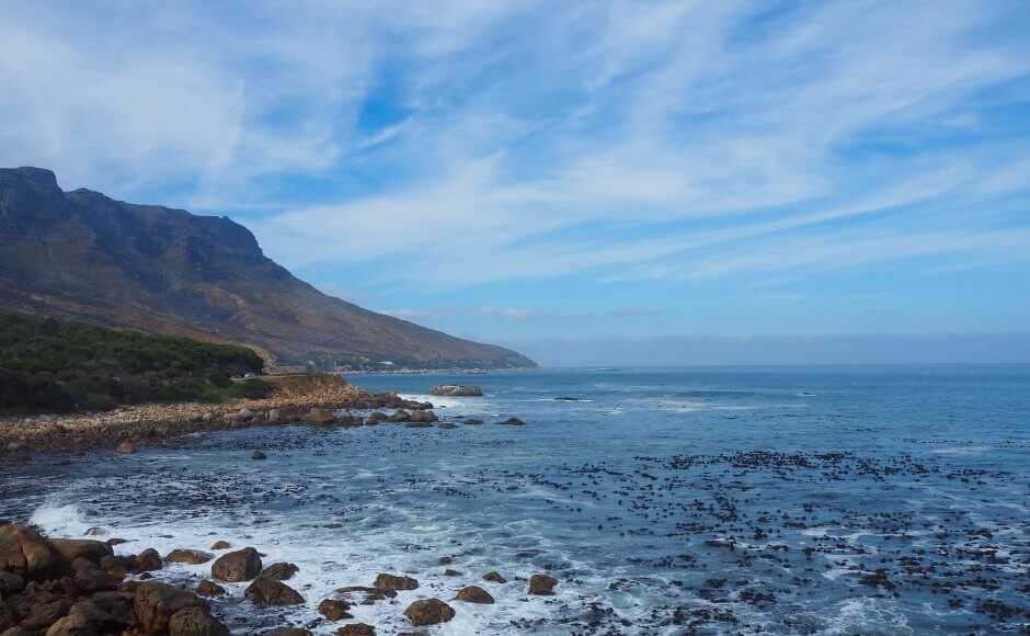 Beautiful shoreline south of Camps Bay