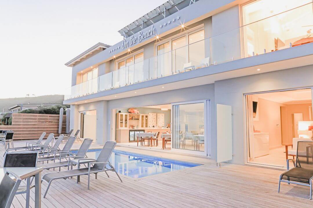 Image of the rear of On The Beach Wilderness sundeck and pool